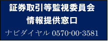 証券取引等監視委員会 情報受付窓口